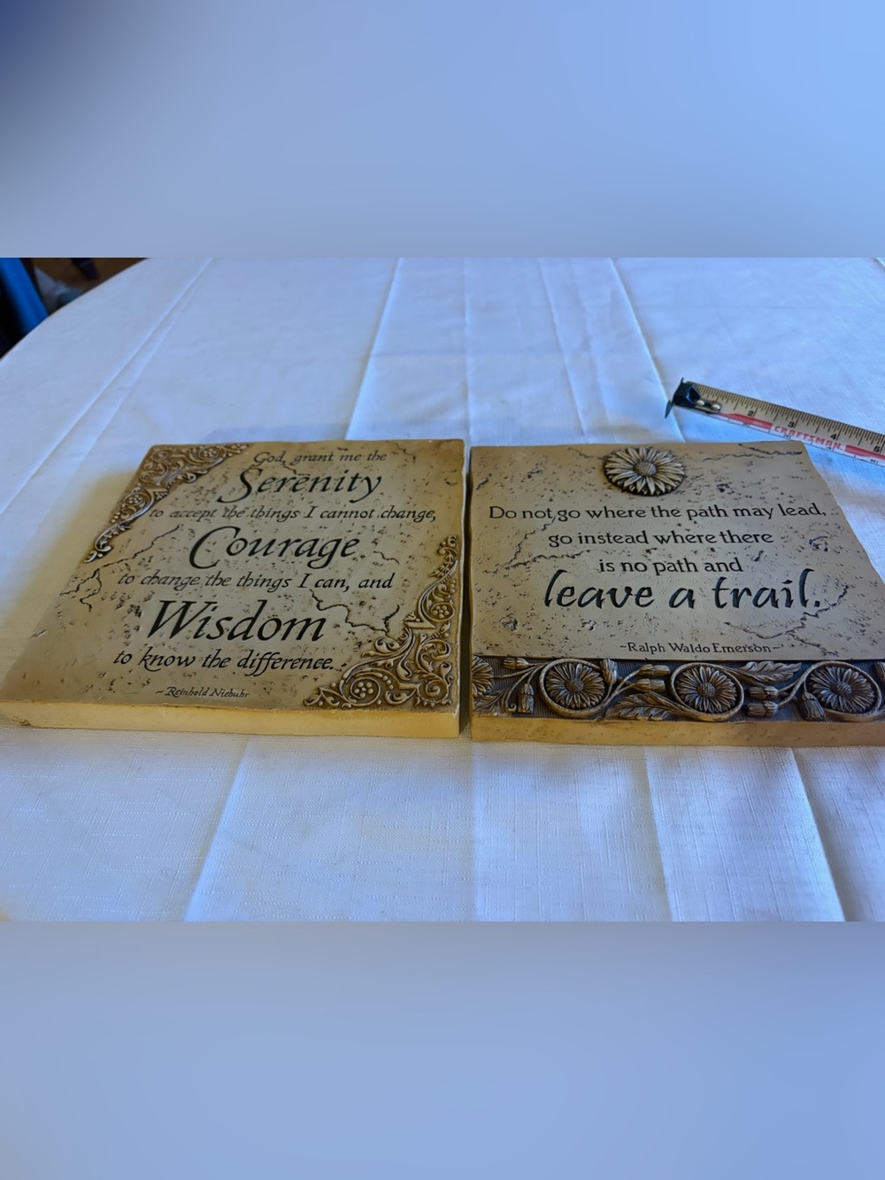 Craft Beige Inspirational Wall Plaques Set
